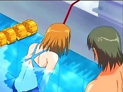 He Takes His Hentai Slave To The Pool
